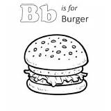 Coloring Dog Burger sketch template