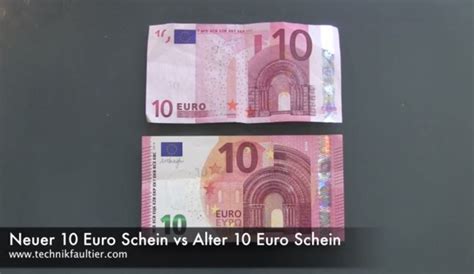 neuer  euro schein  alter  euro schein technikfaultier