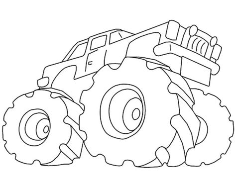 giant monster truck coloring page  printable coloring pages  kids
