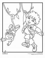 Coloring Diego Dora Pages Boots Go Cartoon Gif Explorer Print Jr Cartoons Coloriages Dans Choose Board Popular sketch template