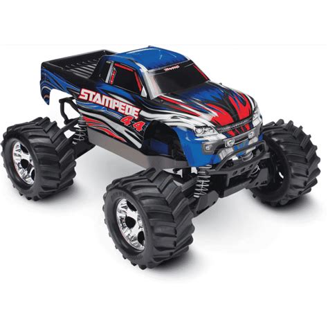 buy tra blue traxxas stampede  brushed  rtr monster truck blue   price