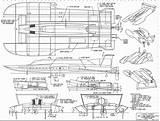 Boat Hydroplane Shipmodell Controlled Control Payn Balsa sketch template