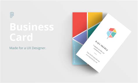 business card template figma