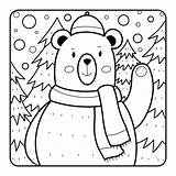 Beary Natale Colorare sketch template