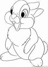 Coloring Disney Pages Bambi Drawings Cartoon Draw Thumper Drawing Characters Elephant Popular Cartoons Coloringhome sketch template