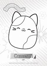 Squishmallows Coloring Pages Cameron Printable Print Noncommercial Individual Only Use sketch template