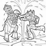 Transformers Dinobots Getcolorings Bots sketch template