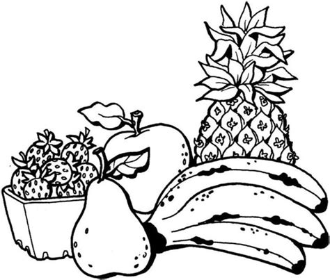 fruits coloring page  kids fruit coloring pages coloring pages