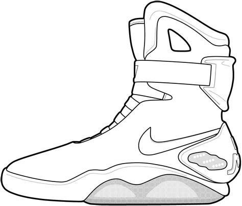 coloring page  nike shoes soloring pages   ages coloring home