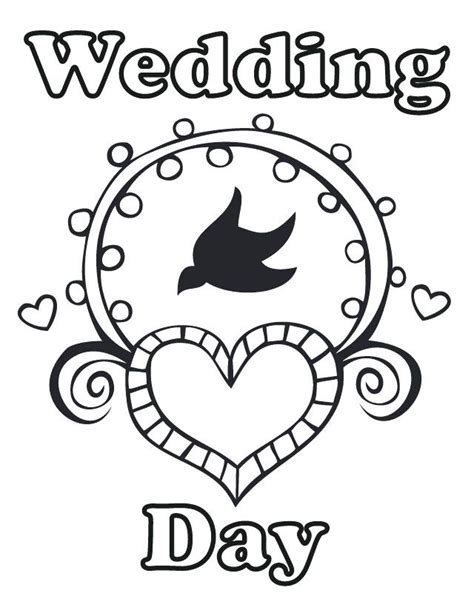wedding coloring pages  getcoloringscom  printable colorings