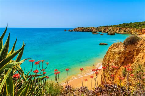 praia da rocha beach  algarve portugal imzaia world