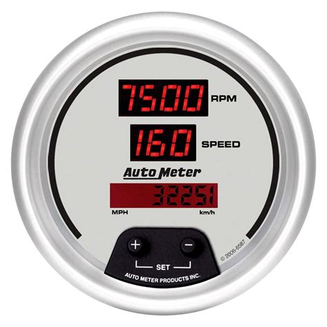 auto meter  ultra lite digital series   tachometerspeedometer combo gauge