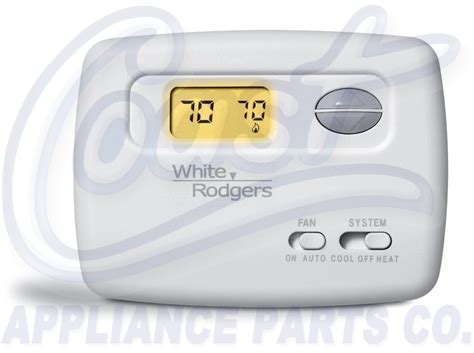 white rodgers single stage  programmable thermostat  battery option coast