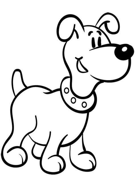 cartoon puppy dog coloring page   dog coloring page funny