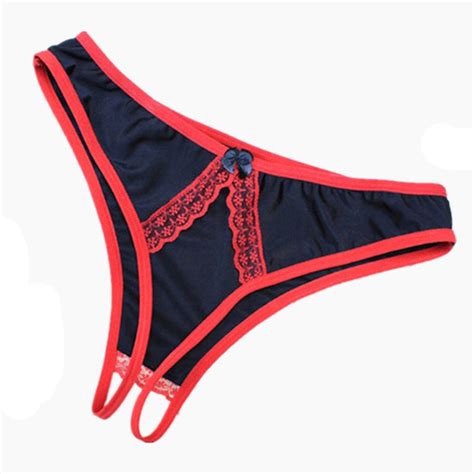 Cheapest 2018 Open Crotch Panties Women Lady Sex Lace Briefs Underwear