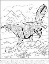 Colouring Dinosaur Dover Publications Doverpublications sketch template