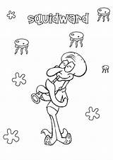Lula Molusco Colorir Squidward Spongebob Imprimir Outros sketch template