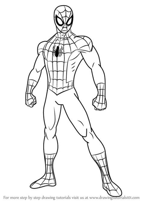 learn   draw ultimate spider man ultimate spider man step