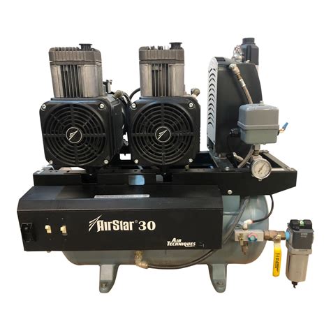 air techniques airstar  refurbished newer style oil  compressor ref asn independent