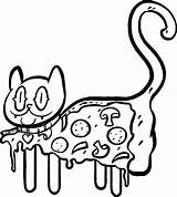 Coloring Pizza Pages Hut Cat Talent Show Steve Zentangle Getdrawings Getcolorings Educational Caesars Weird Little Drawing Colorings sketch template