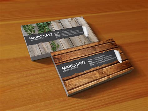 beautiful wooden business card designs designcanyon