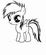 Coloring Scootaloo sketch template