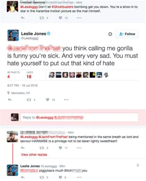 ghostbusters leslie jones slams sick racist twitter trolls comparing