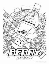 Coloring Pages Lego Movie Benny Print sketch template