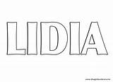 Lidia sketch template