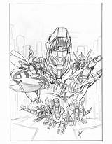 Transformers Arcee sketch template