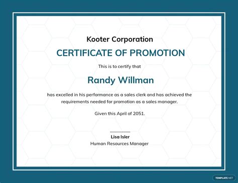 promotion certificate template  jpg google docs illustrator