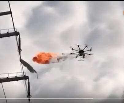 flamethrower drone     dronelife