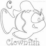 Clown Coloring Fish Pages Getcolorings Clownfish sketch template