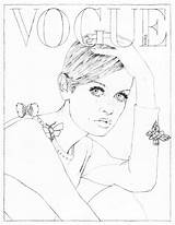 Vogue Ragazze Couvertures Colouring Libro Wonder Ragazza Coloriages Adolescenti Clarke sketch template