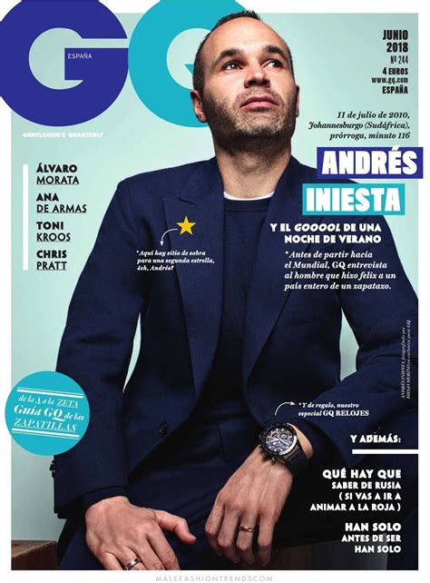 Andrés Iniesta Para Gq España Por Diego Merino Portadas De Revistas
