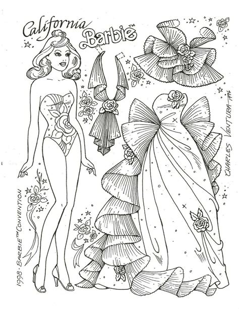 barbie paper dolls coloring pages mystrangelifewithonedirection