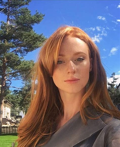 linakova redhead ginger selfie cute freckles sky photography redhead tumblr redheads