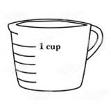 Cup Measuring Clipart Clip Glass Abeka Clipground sketch template