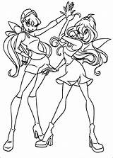 Winx Club Coloring Pages Printable Kids sketch template