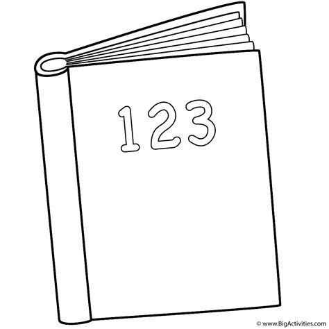 book coloring page  day  school