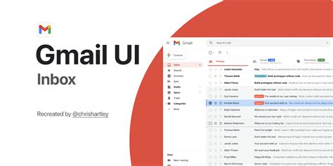 gmail ui part  inbox figma