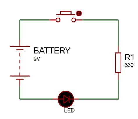 push button led circuit learn  push button works  circuit