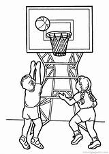 Coloring Basketball Pages Interesting Print sketch template