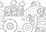 Farm Coloring Campesino Del Tractor Boer Pages Theme Campo Worksheets Animal Día El Preschool Trabajo Crafts Visit Animals Kindergarten Con sketch template