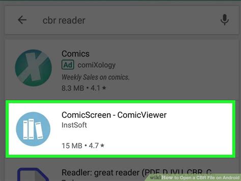 easy ways  open  cbr file  android  steps  pictures