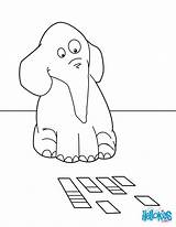 Cartas Cards Elefante Hellokids Jugando sketch template