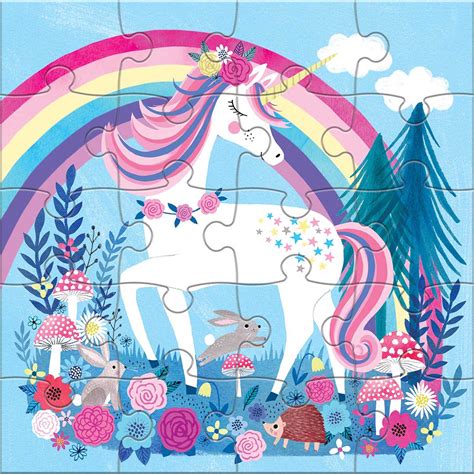 magical unicorn  pieces mudpuppy puzzle warehouse