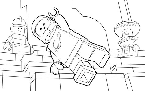 lego coloring pages emmet coloring pages