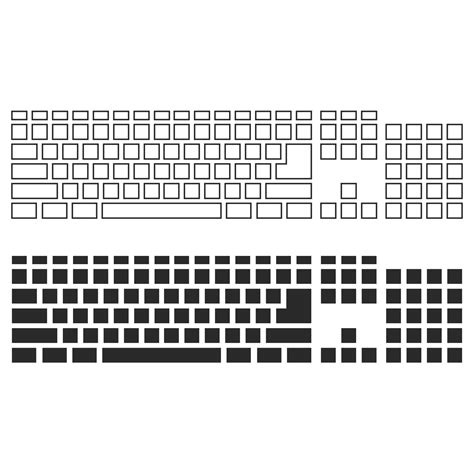 vector    keyboard template