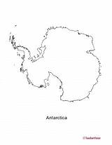 Map Antarctica Asia Drawing Outline Sketch Printable Paintingvalley Teachervision Worksheet Grade sketch template